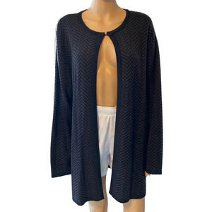 Deane & White Wool Blend Cardigan Women Plus Size 1X
